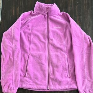 Columbia Pink Fleece Jacket women’s L never worn.